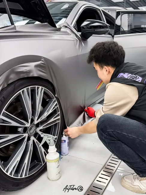 奥迪 A6山灰施工案例 · 图片4