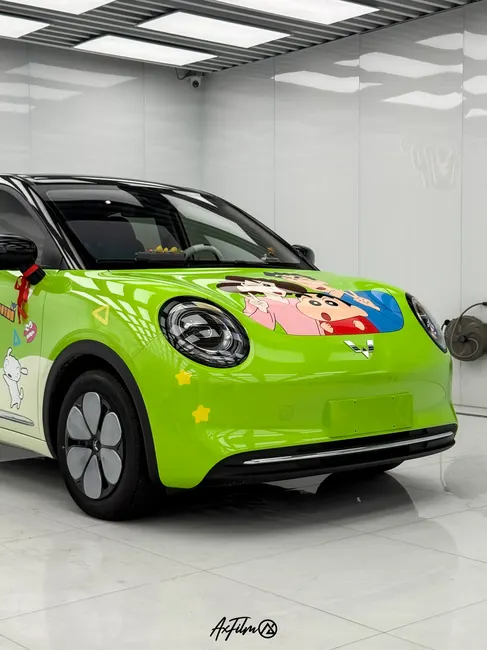 五菱 MINI卡通主题彩绘施工案例 · 图片6